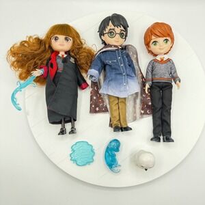 Wizarding World Harry Potter 8" Dolls Light up Hermione Patronus Ron Hedwig Owl